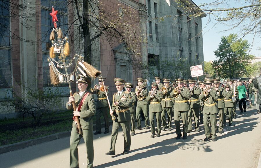 Празднование 9 мая в музее МЖТ. Варшавский вокзал