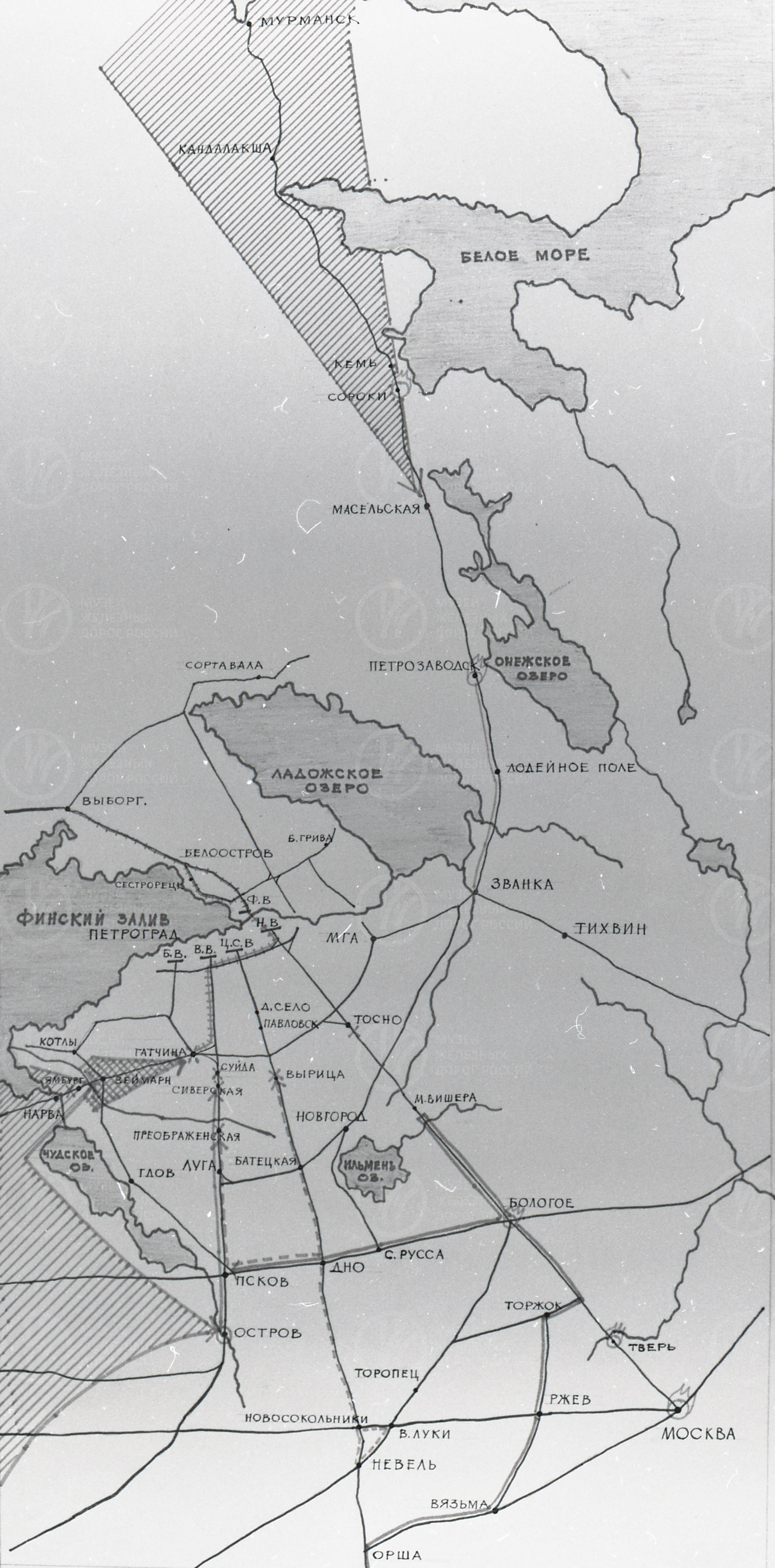 Карта периода 1917–1919 гг., изображение 1