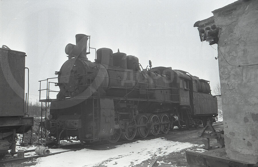 Паровоз Эр739-79 в депо. Станция Элисенваара