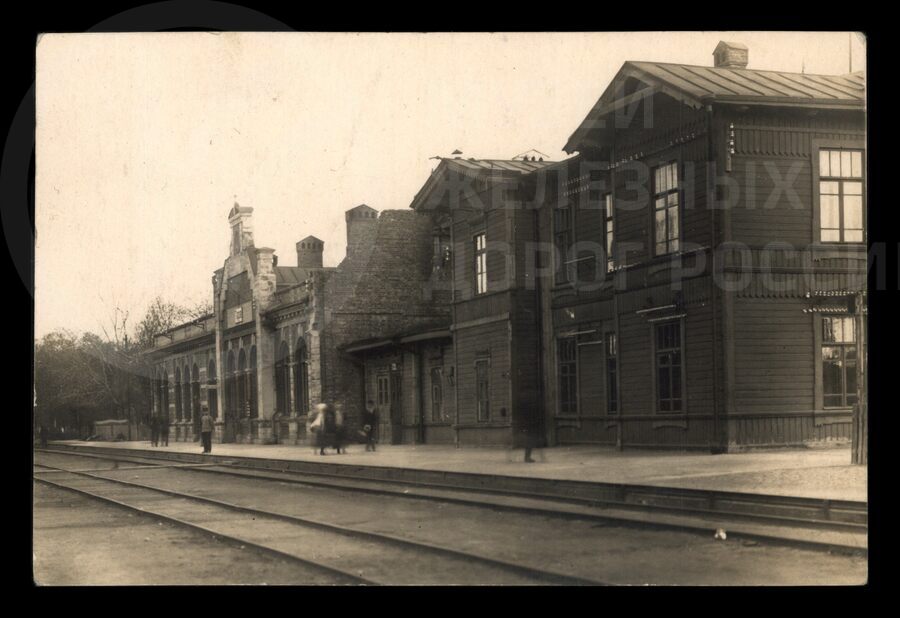 Вокзал на станции Тапа. Эстония. 1940 г.