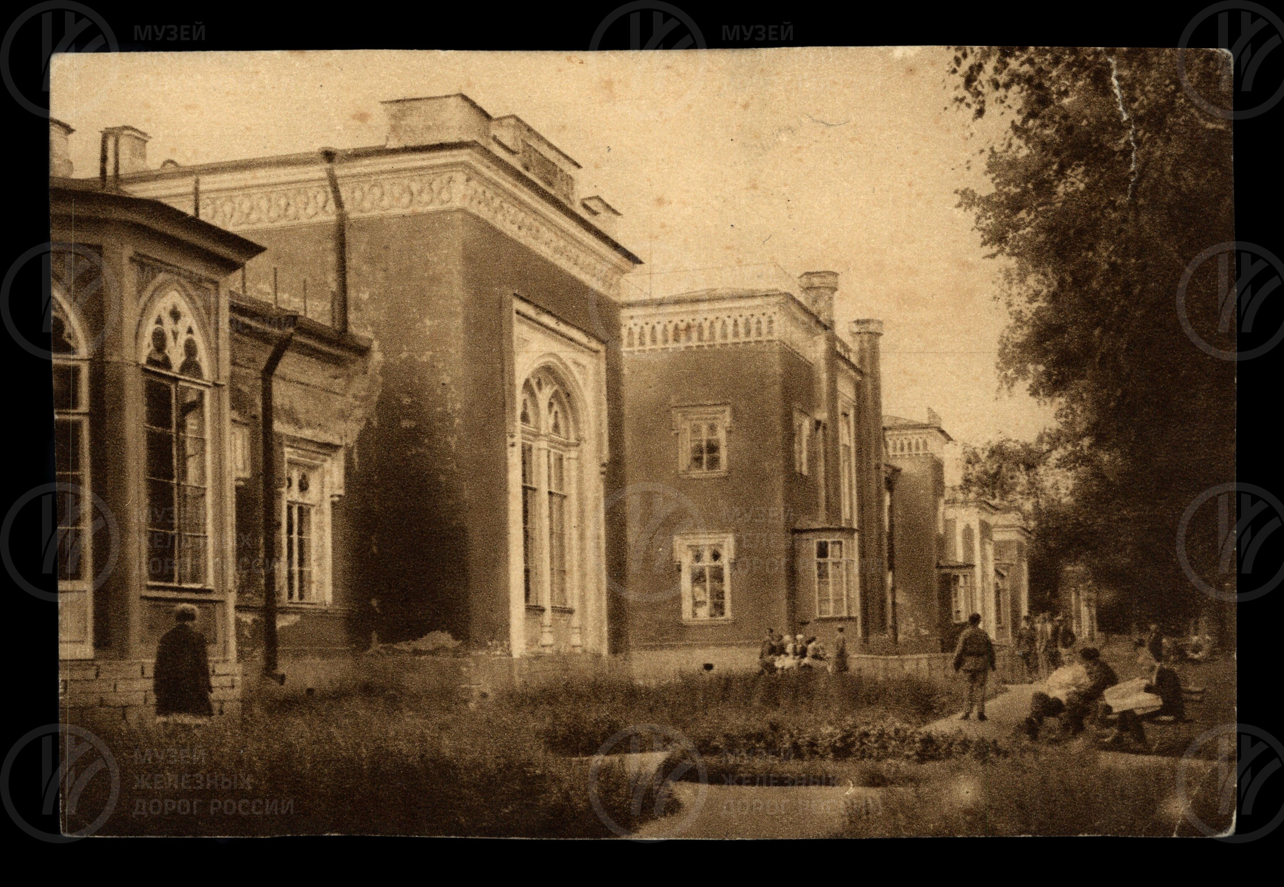 Готические дома по проекту И.И. Шарлеманя в 1830-1840-е годы. Петергоф. 1929 г., изображение 1