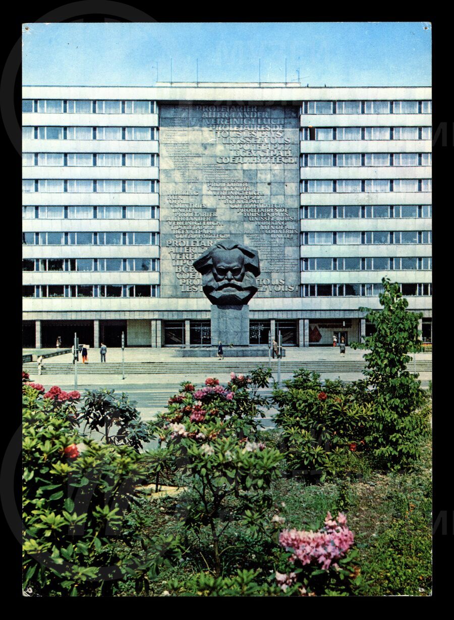 Монумент Карлу Марксу в ГДР. 1980-е гг.