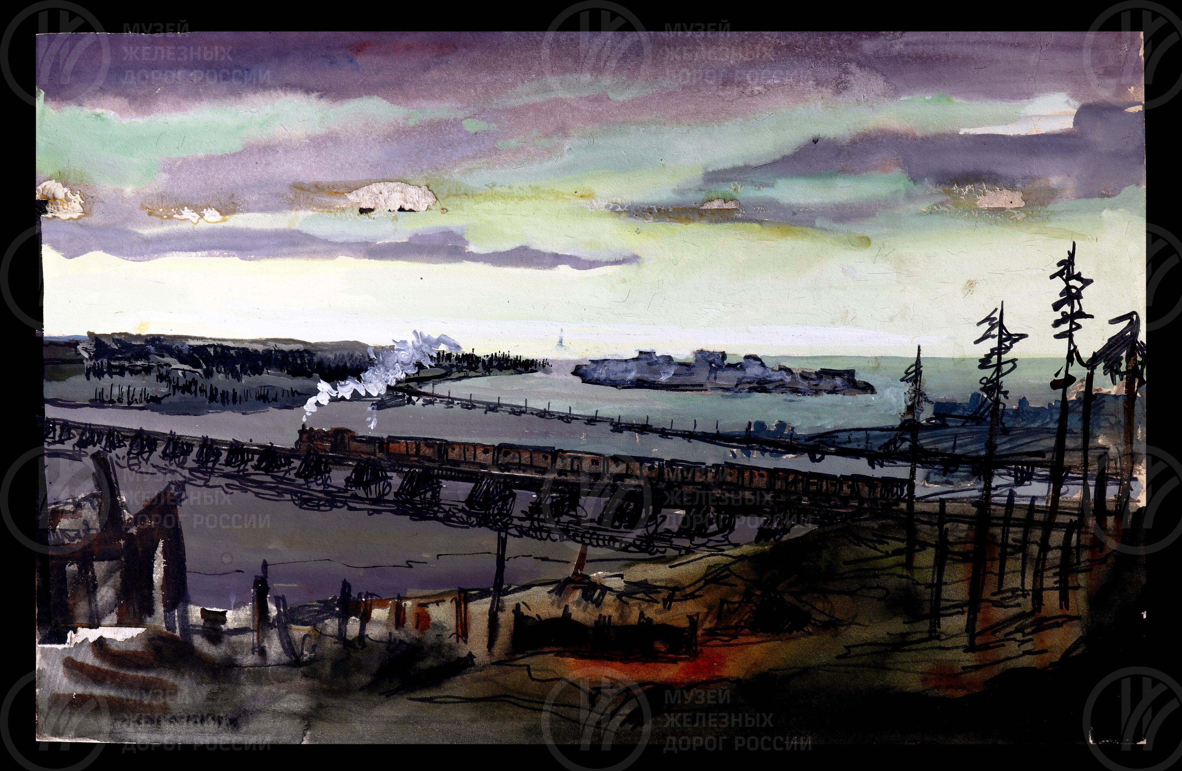 Мосты на Неве. 1943 г., image 1
