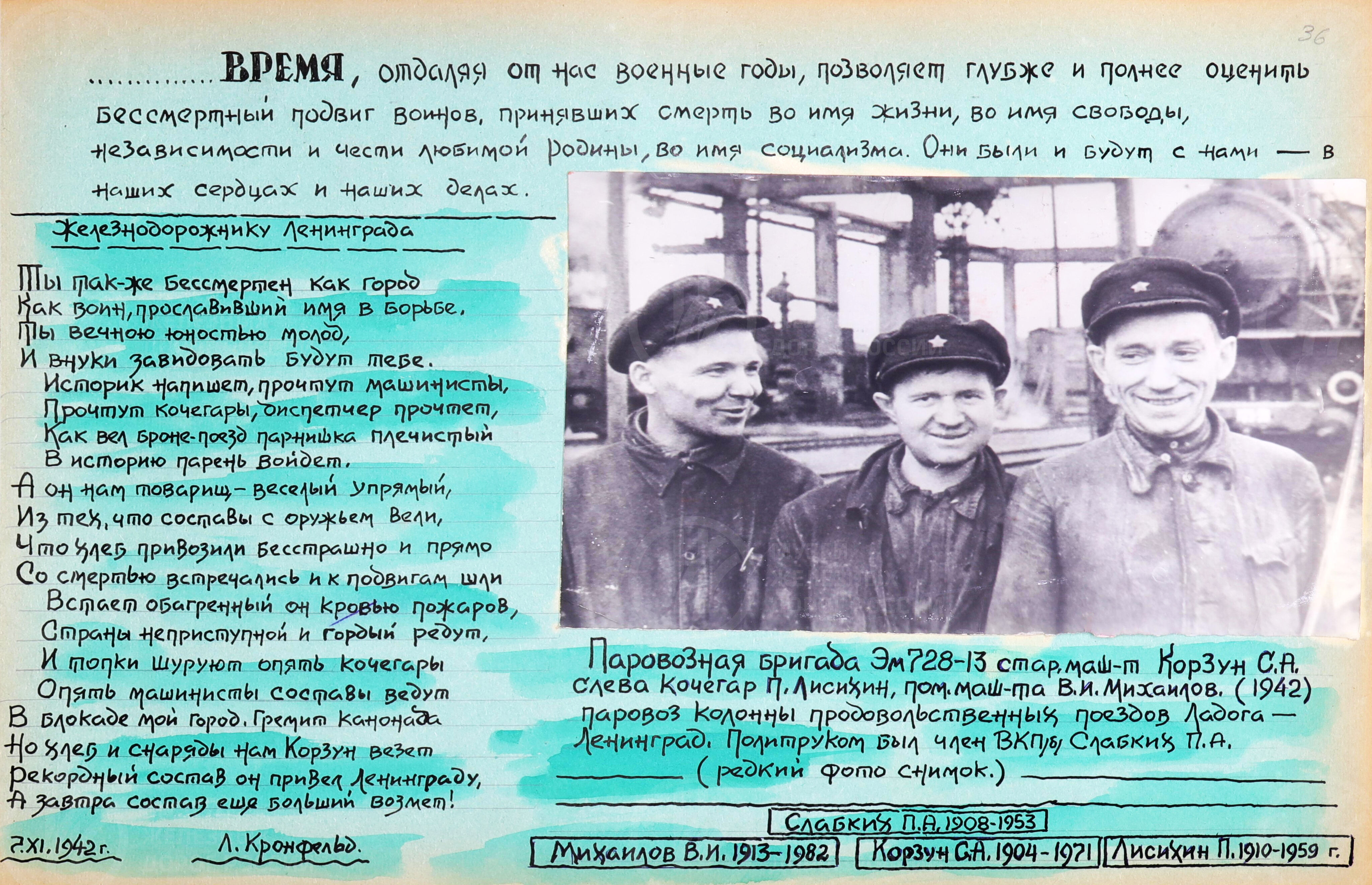 48-ая паровозная колонна особого резерва НКПС. Ленинградский Волховский фронт. СССР. 1943 г., image 14