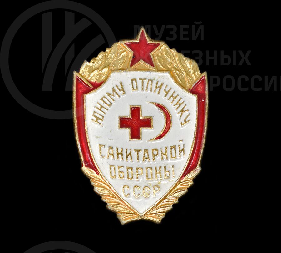 Значок «Юному отличнику санитарной обороны СССР»