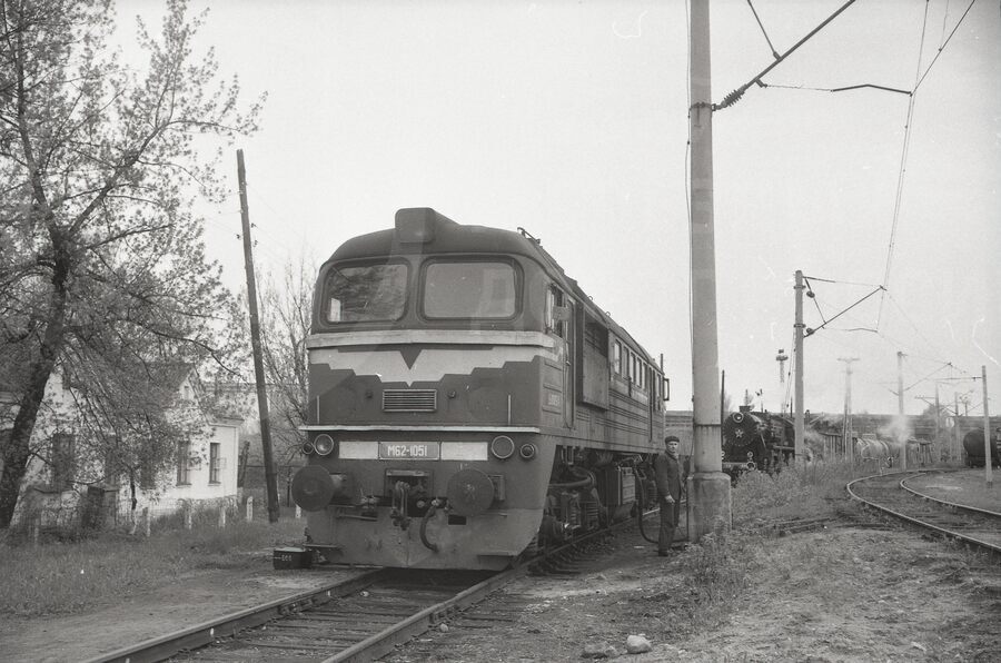 Тепловоз М62. Станция Брест