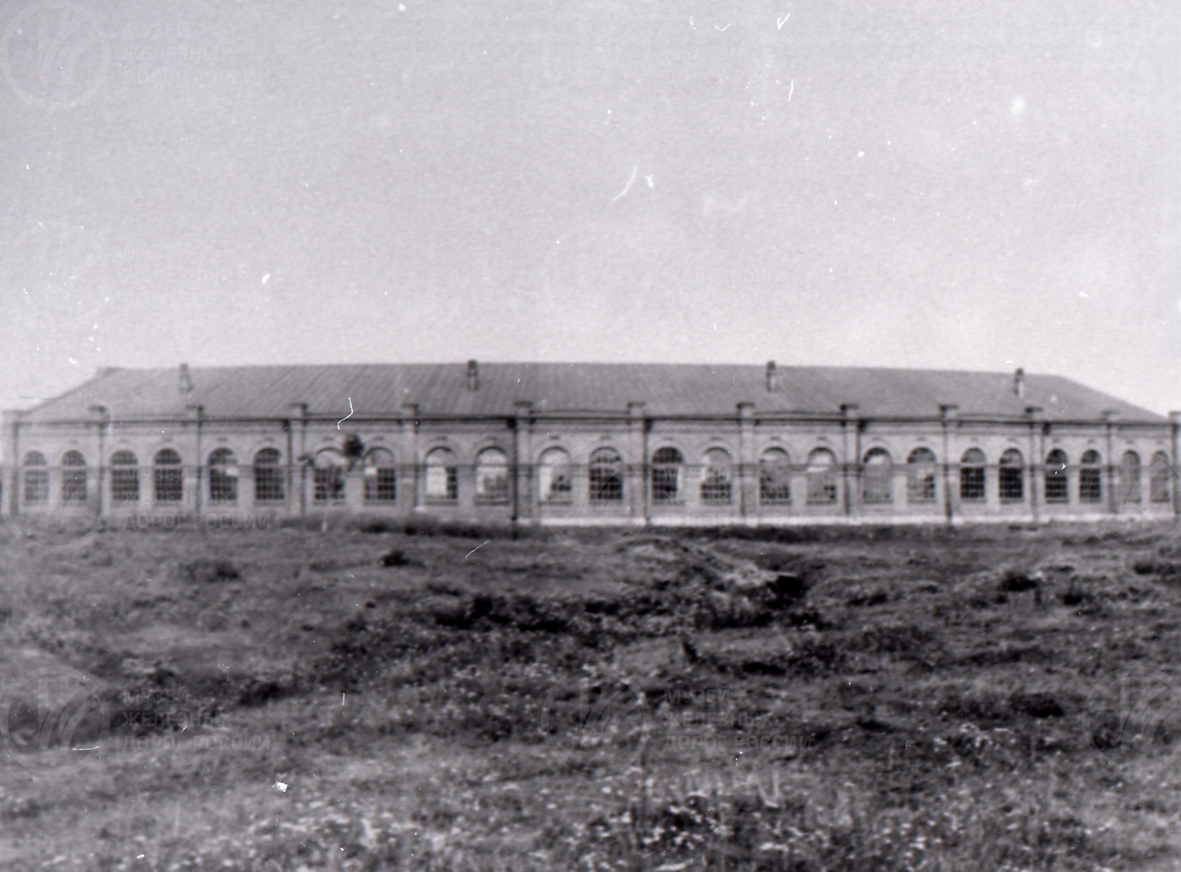 Паровозный сарай. Станция Псков. 1912–1915 гг., изображение 1