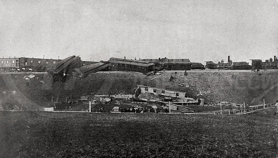 Крушение императорского поезда. Станция Борки. 1888 г.