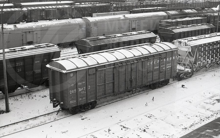 Крытый 4-х осный вагон СССР-SUOMI