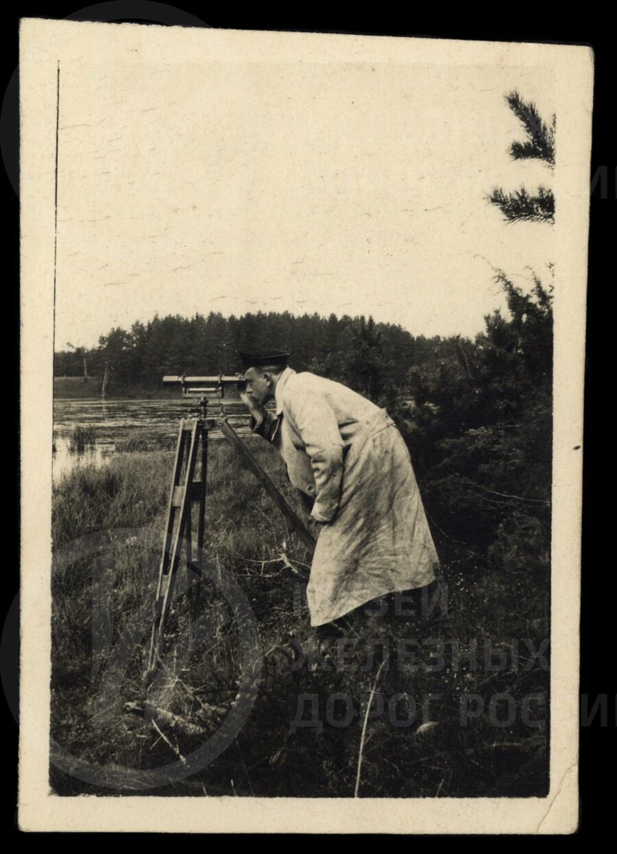 П.В. Григорьев – студент на практике. 1915 г.