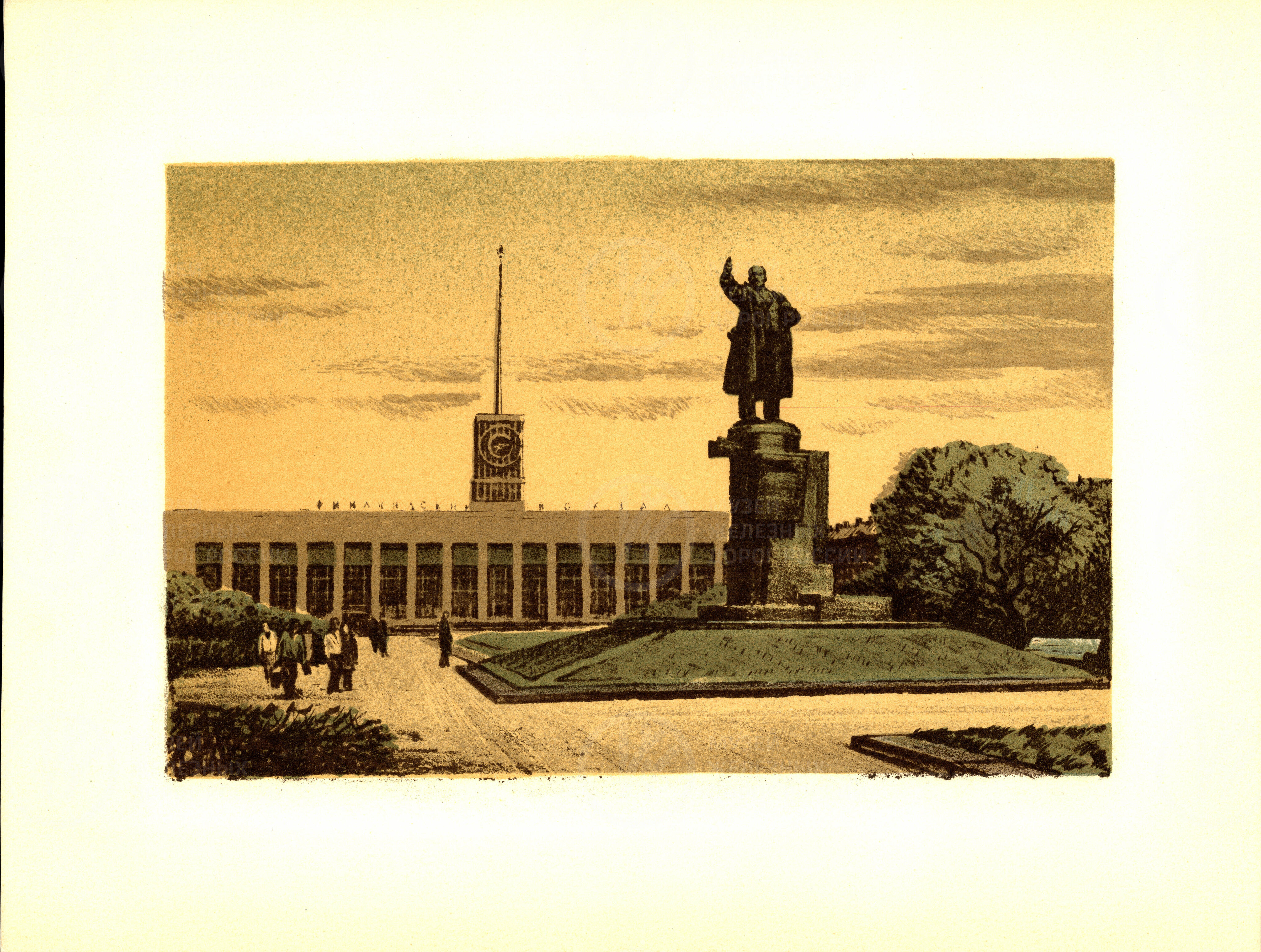 Финляндский вокзал. 1986 г., image 1