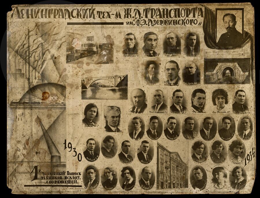 Выпускники техникума имени Дзержинского. 1930 г.