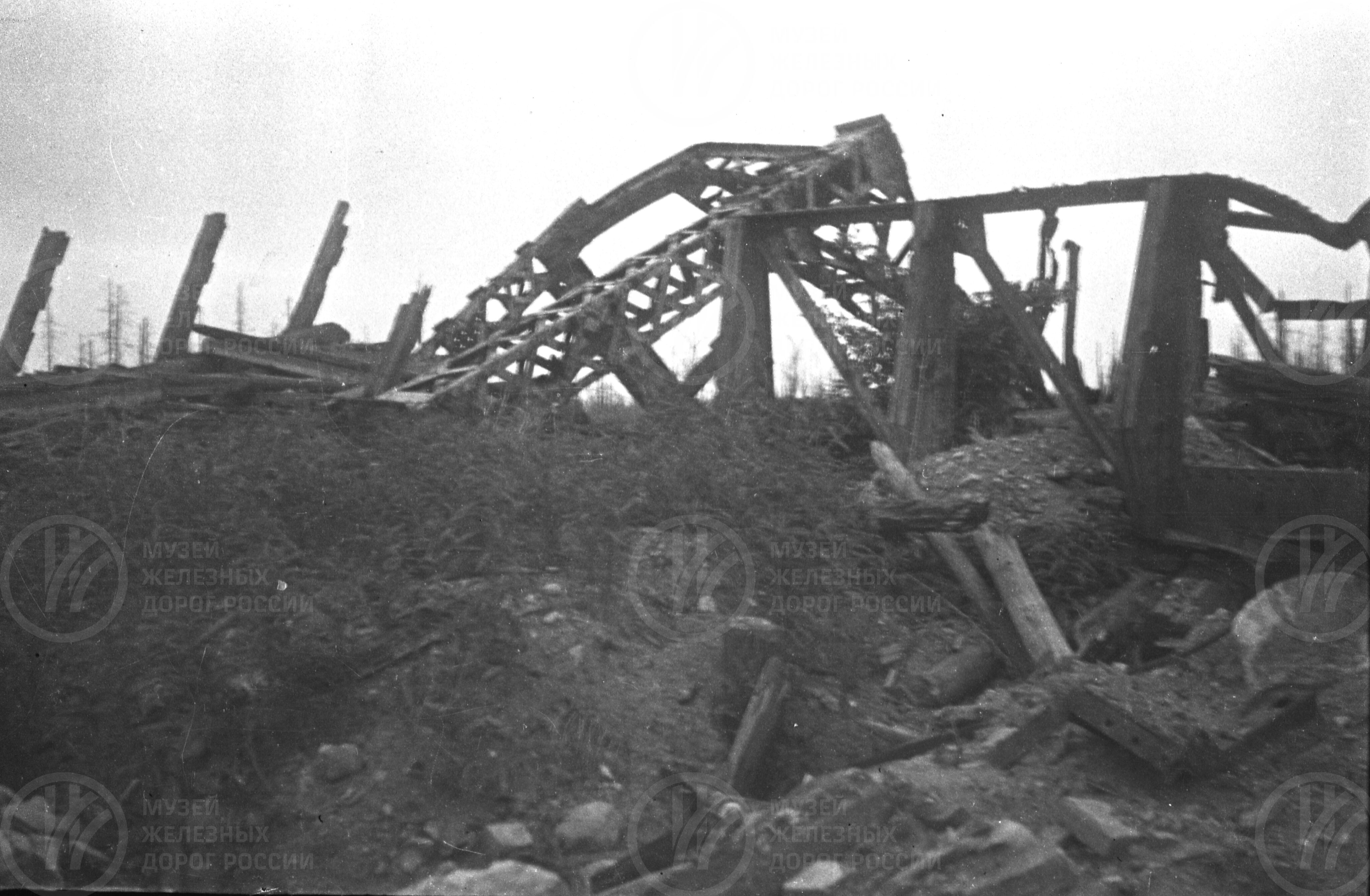 Разрушения на станции Старый Петергоф. 1944–1945 гг., изображение 1