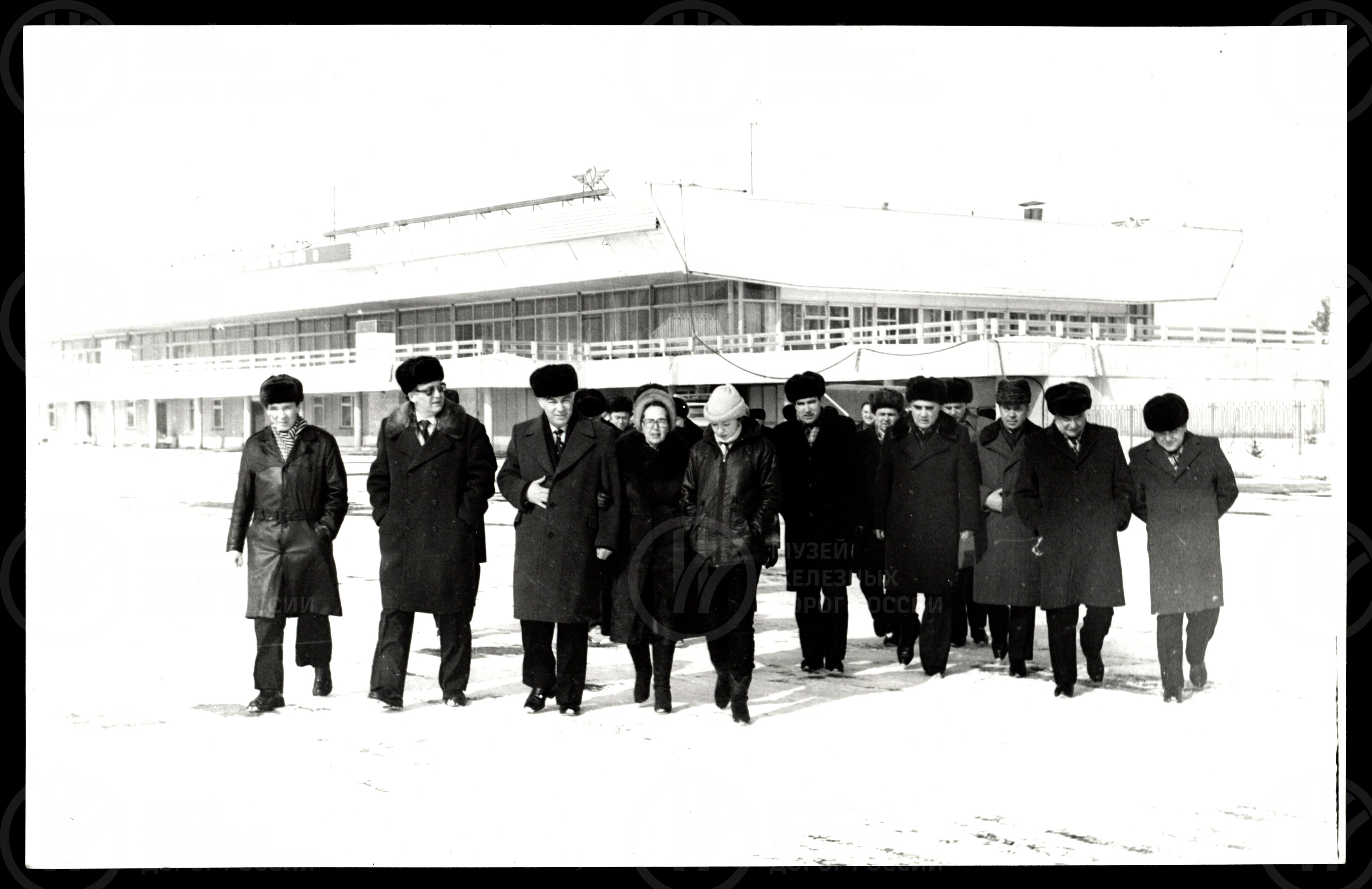 Г.М. Фадеев и руководящий состав Красноярской железной дороги. 1984 г., изображение 1