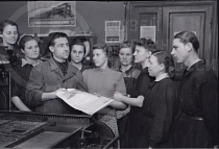 Типография газеты «Сталинец». 1955 г.