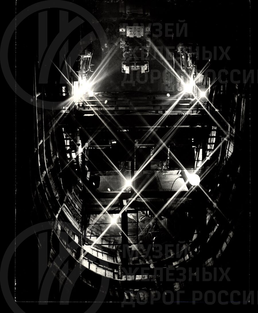 Строительство Нагорного тоннеля длиной 1352 метра. 1978 г.