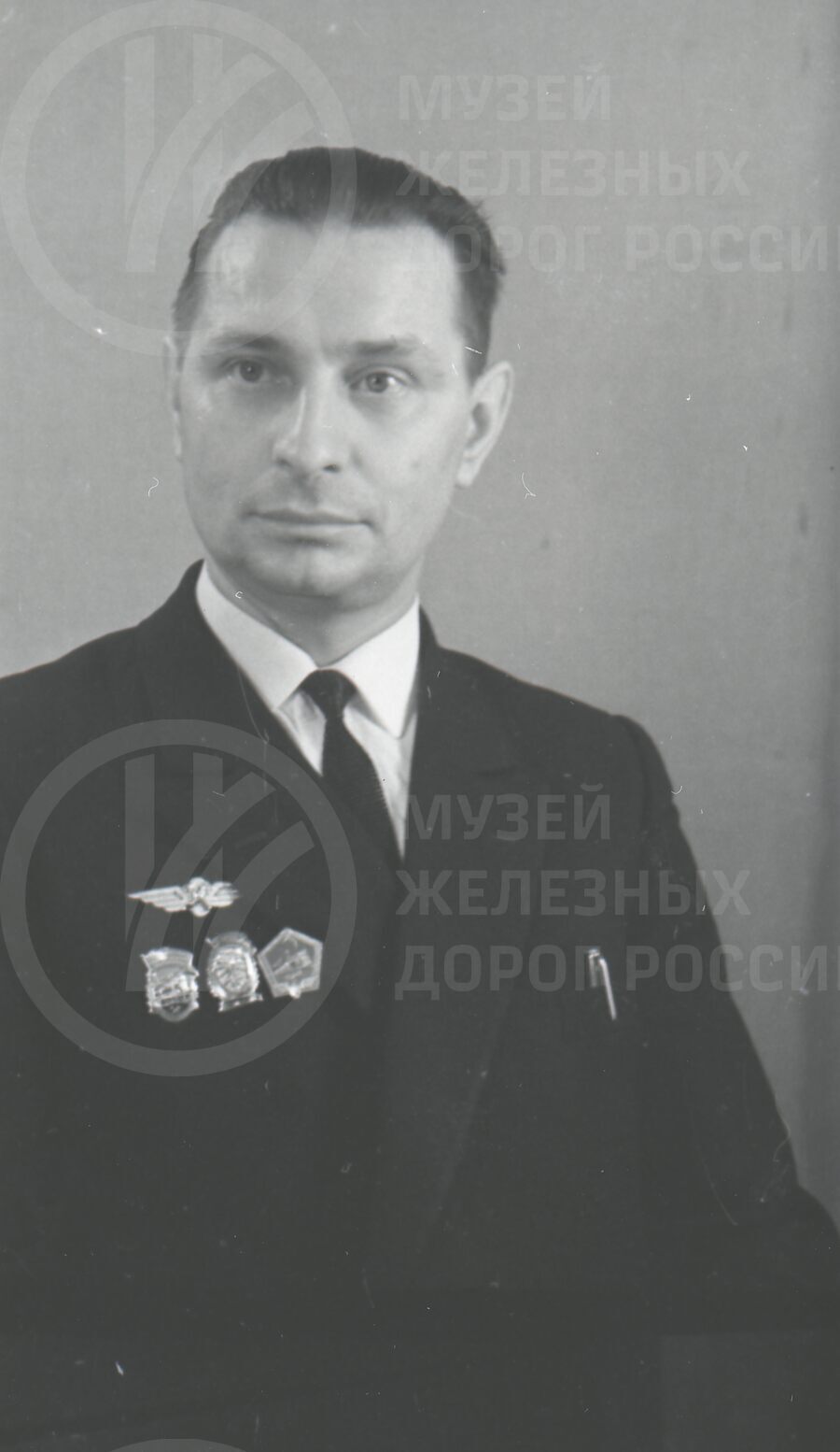 Н.С. Быков.  Машинист локомотивного депо