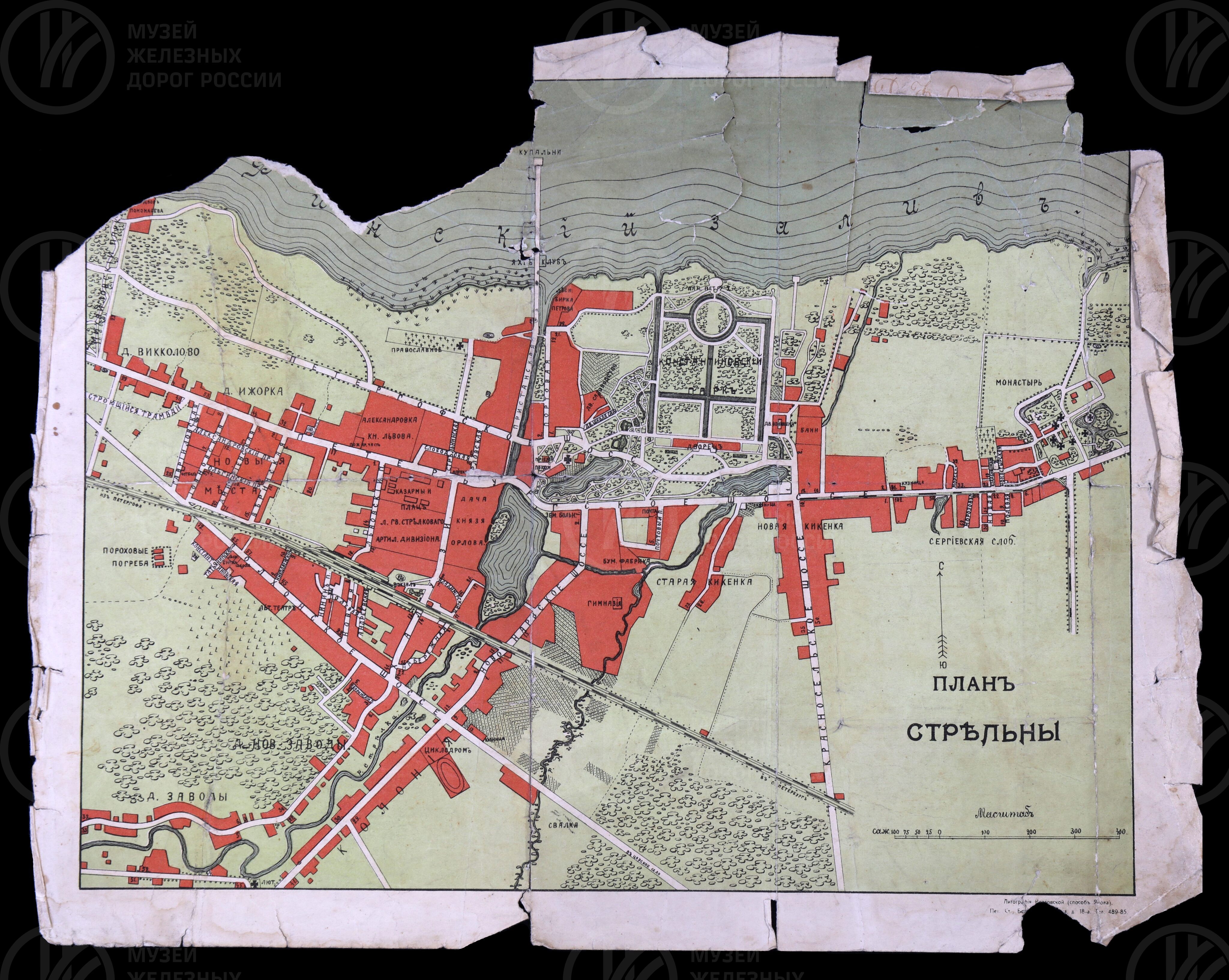 План поселка Стрельна. 1900 г., изображение 1