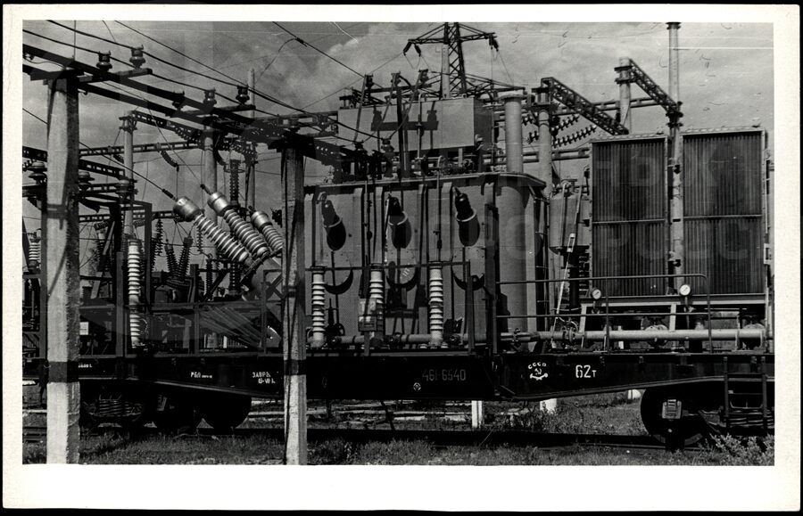 Передвижной силовой трансформатор отечественного производства. 1970 г.