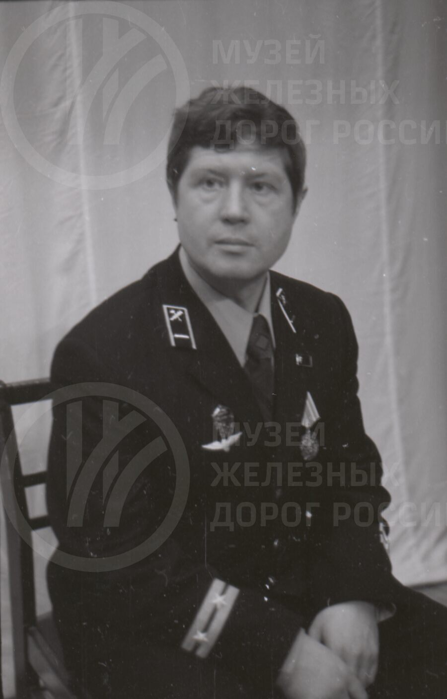 В.Н. Кузнецов. Машинист электровоза локомотивного депо Ленинград-Сортировочный-Московский