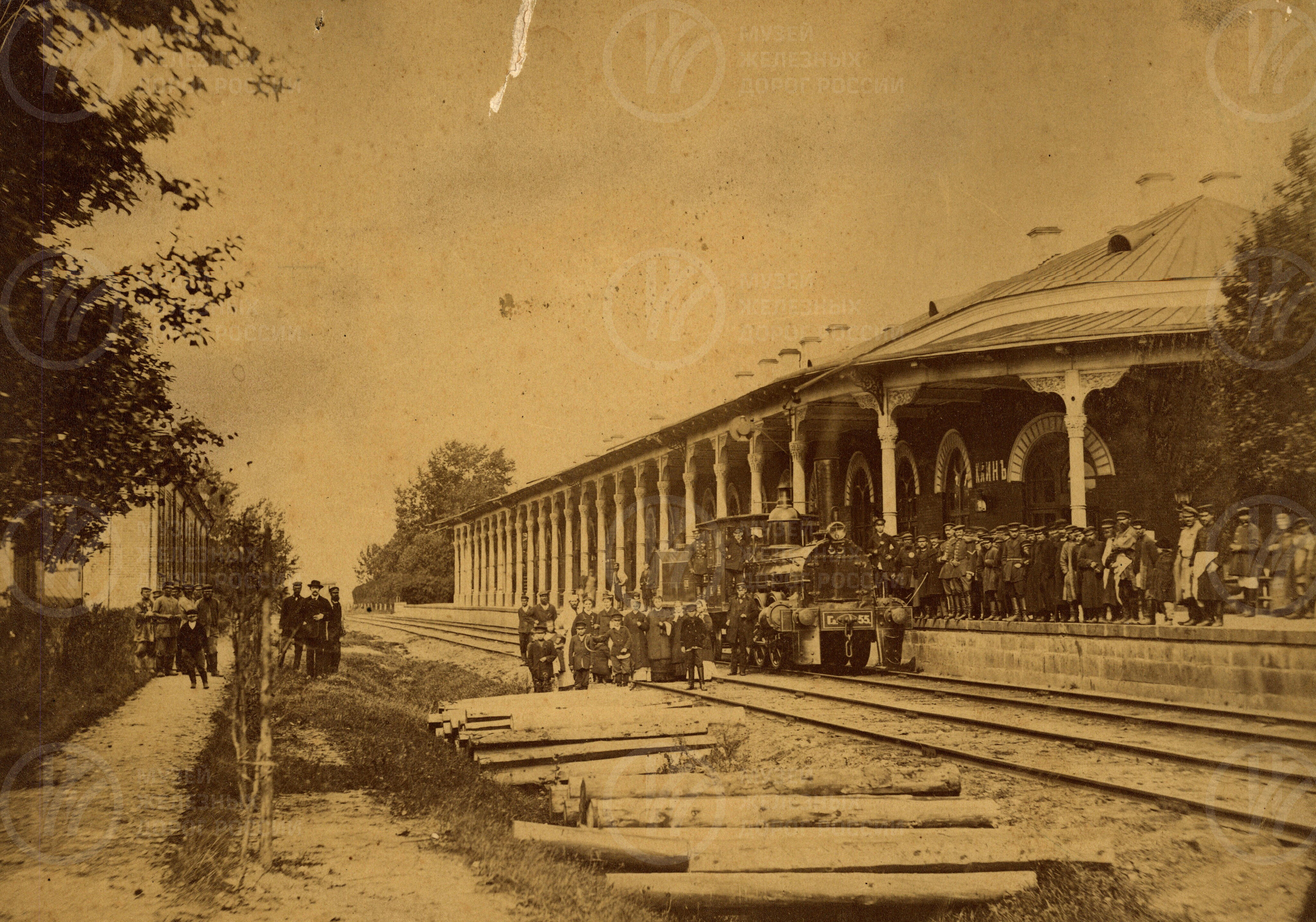 Станция Клин. Петербурго-Московская железная дорога. 1878 г., изображение 1