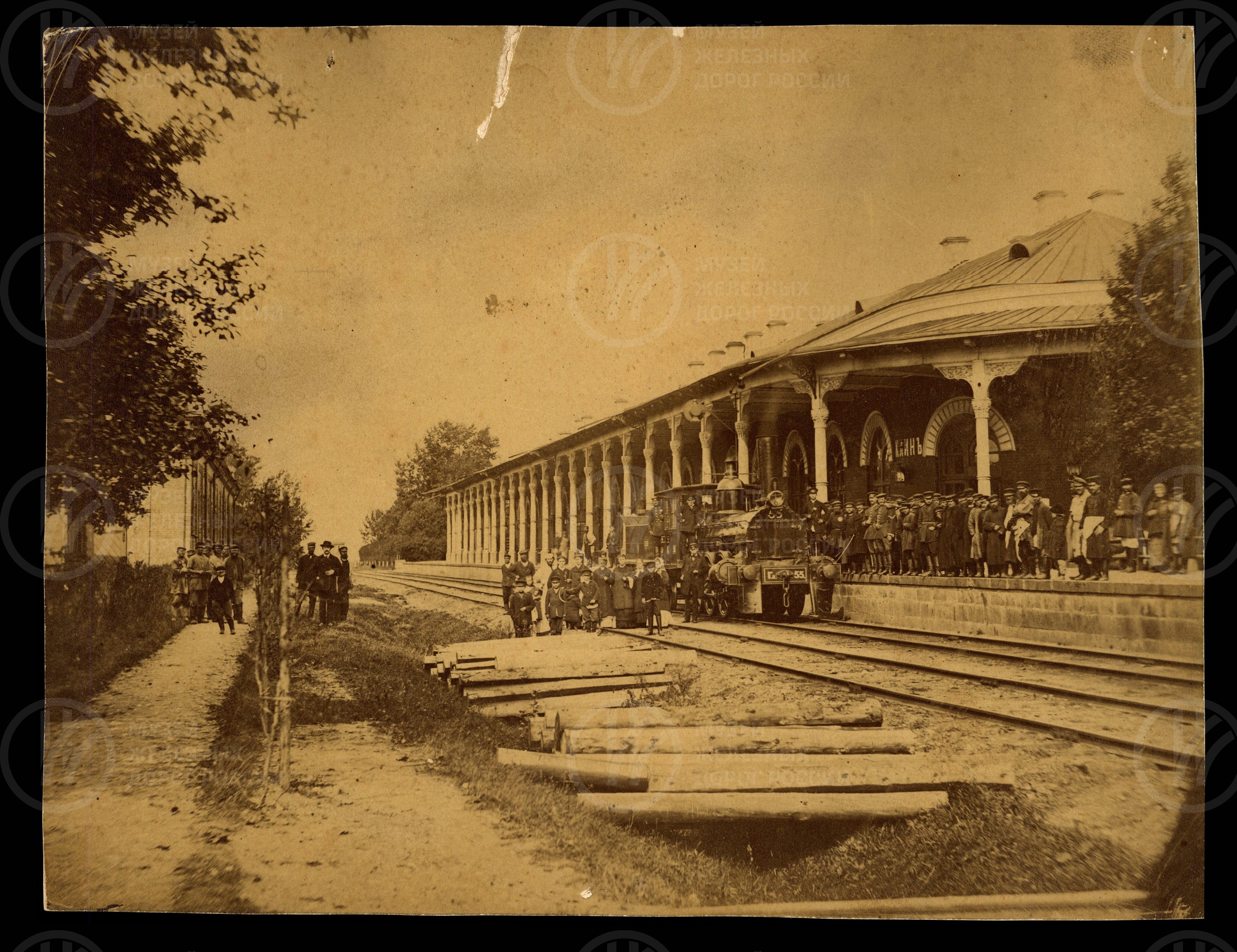 Станция Клин. Петербурго-Московская железная дорога. 1878 г., изображение 2