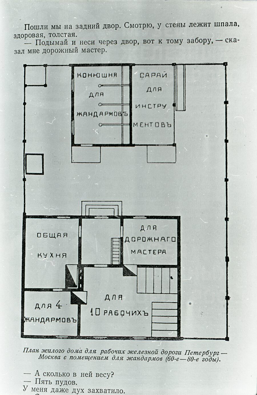 План жилого дома для рабочих железной дороги Петербург–Москва. 1960–1980 гг.