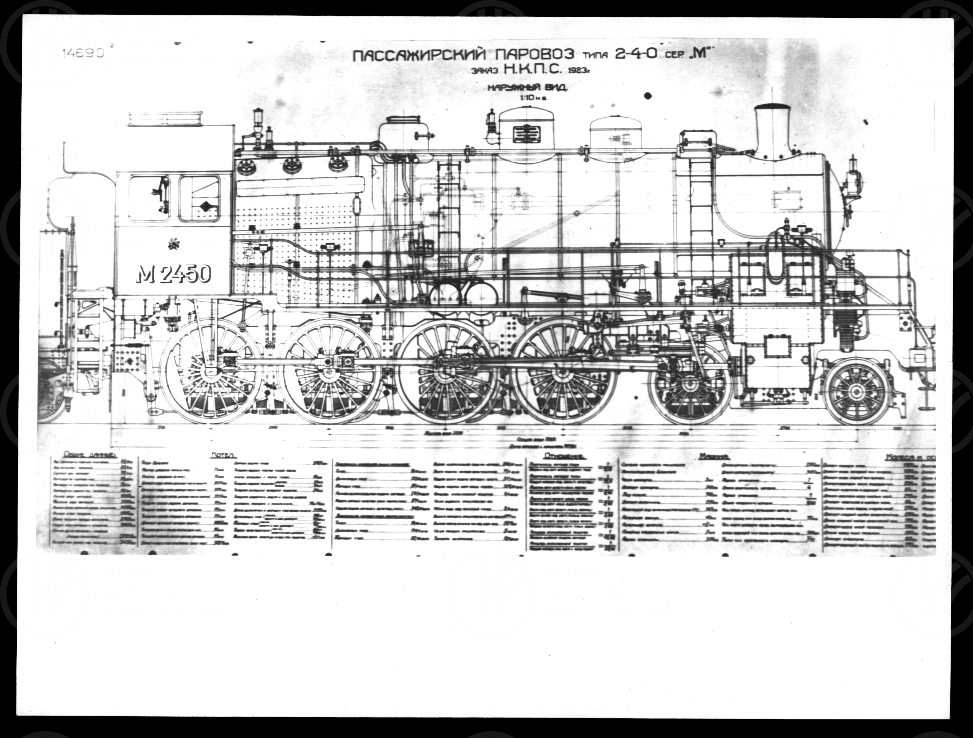 Пассажирский паровоз серии Уд Николаевской железной дороги. 1912 г., изображение 4