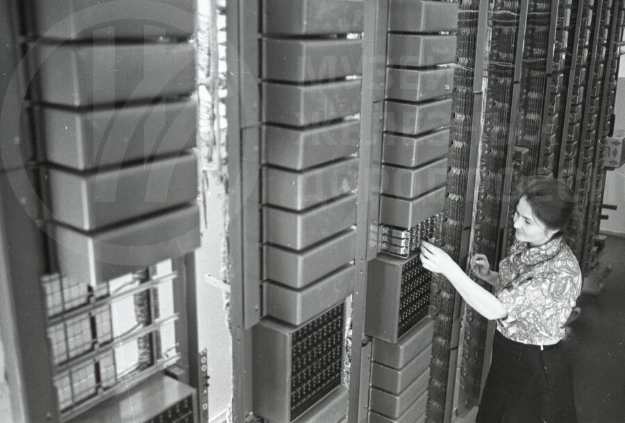 Зал автоматики Экспресс-2.  Билетный центр. Московский вокзал. 1986–1987 гг.
