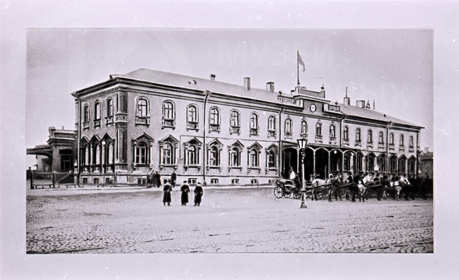 Вокзал Царскосельской железной дороги. Город Петербург. 1900 г.