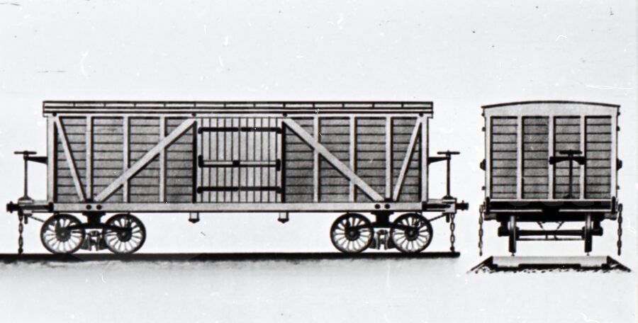 Товарный вагон Петербург–Москва. 1851 г.