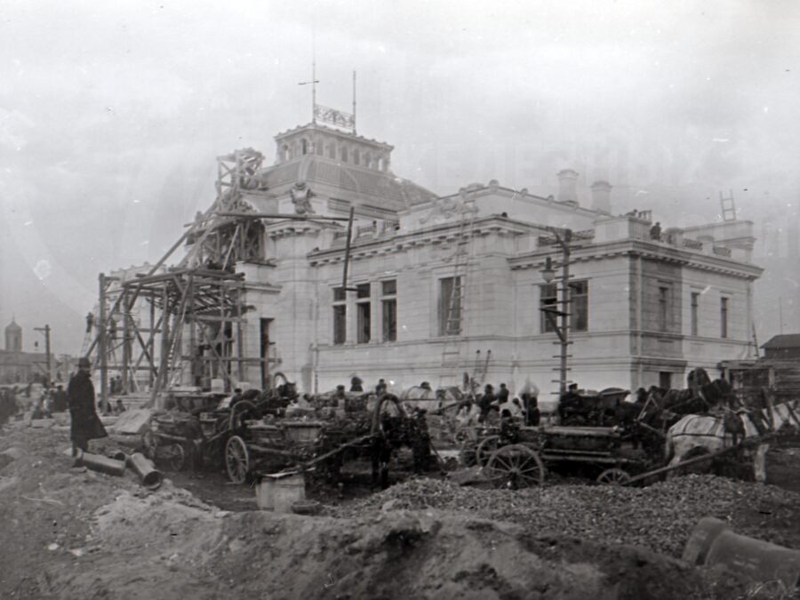 Строительство императорского вокзала. Город Петербург. 1901 г.