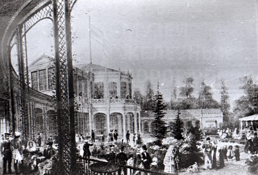 Павловский вокзал. Восстановлен после пожара. 1844 г.