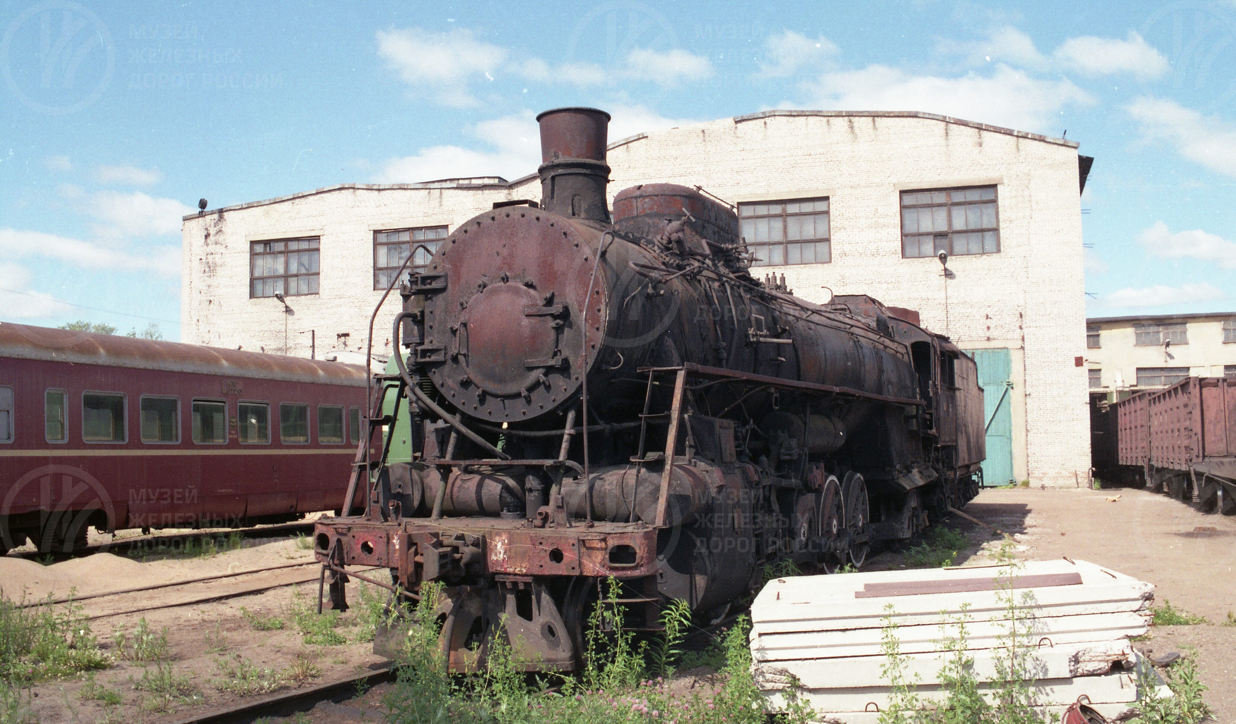 Паровоз ФД1103 в локомотивном депо. Станция Выборг, image 1