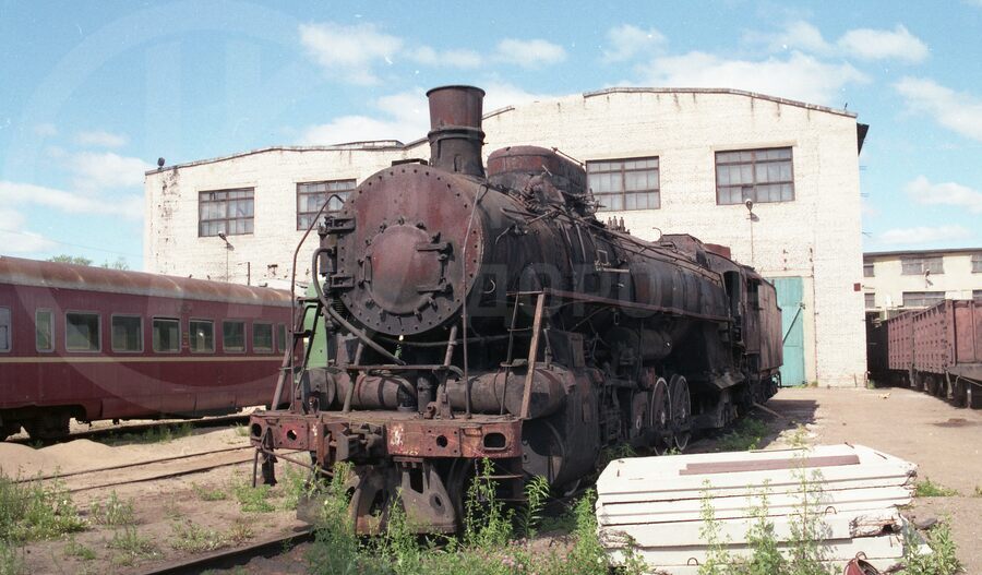 Паровоз ФД1103 в локомотивном депо. Станция Выборг