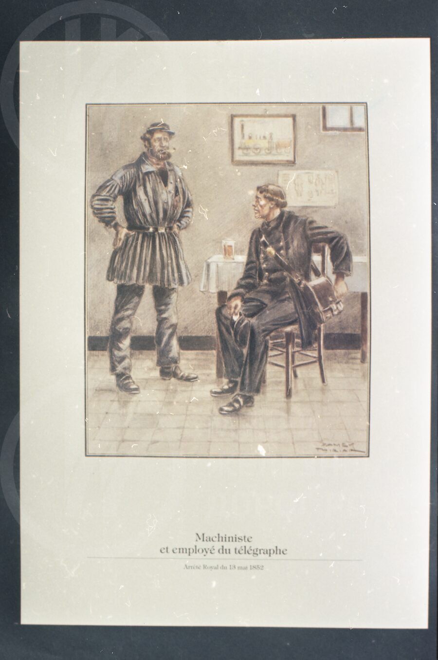 Машинист и служащий телеграфа. 1852 г.