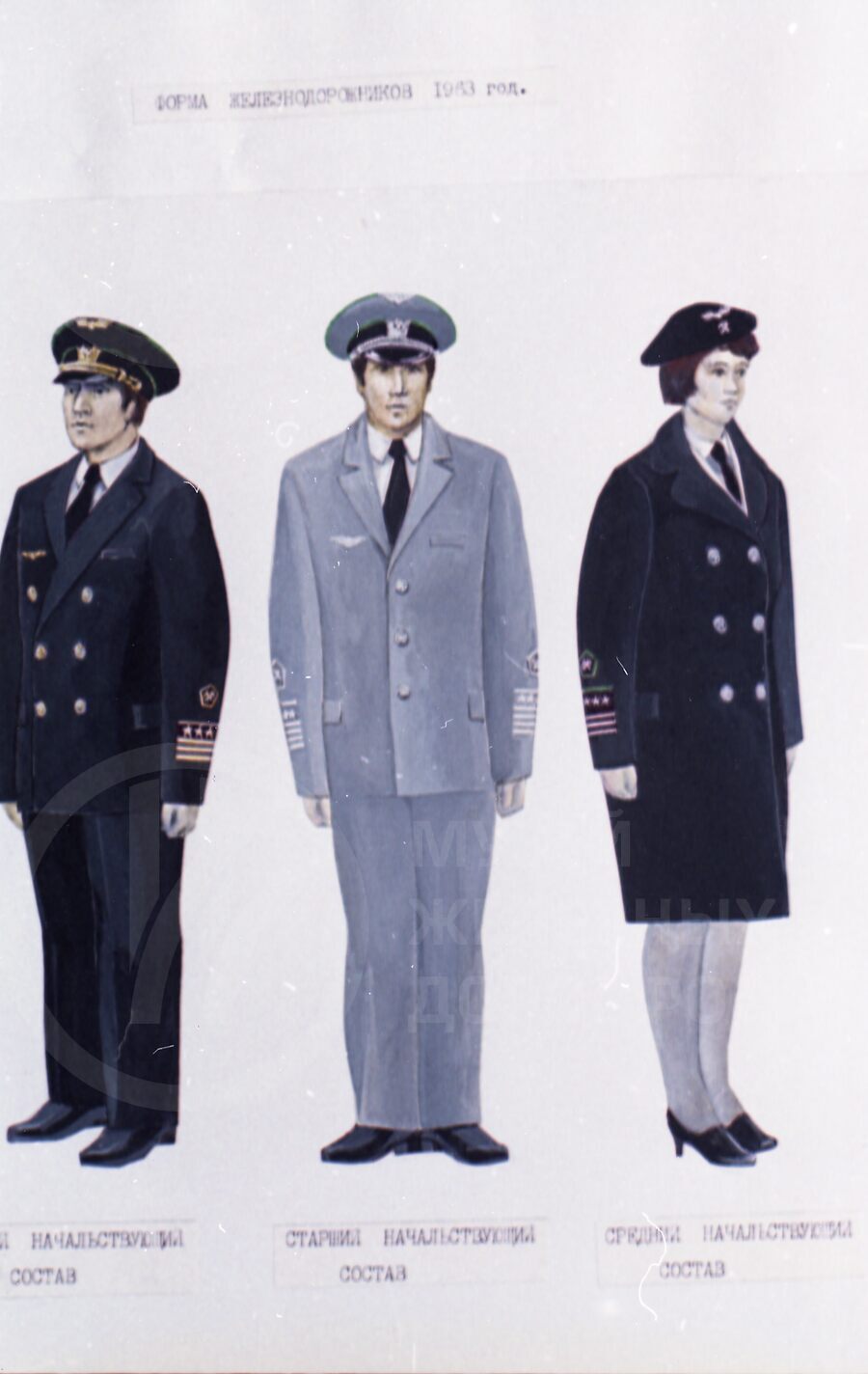 Форма одежды советских железнодорожников. 1963 г.