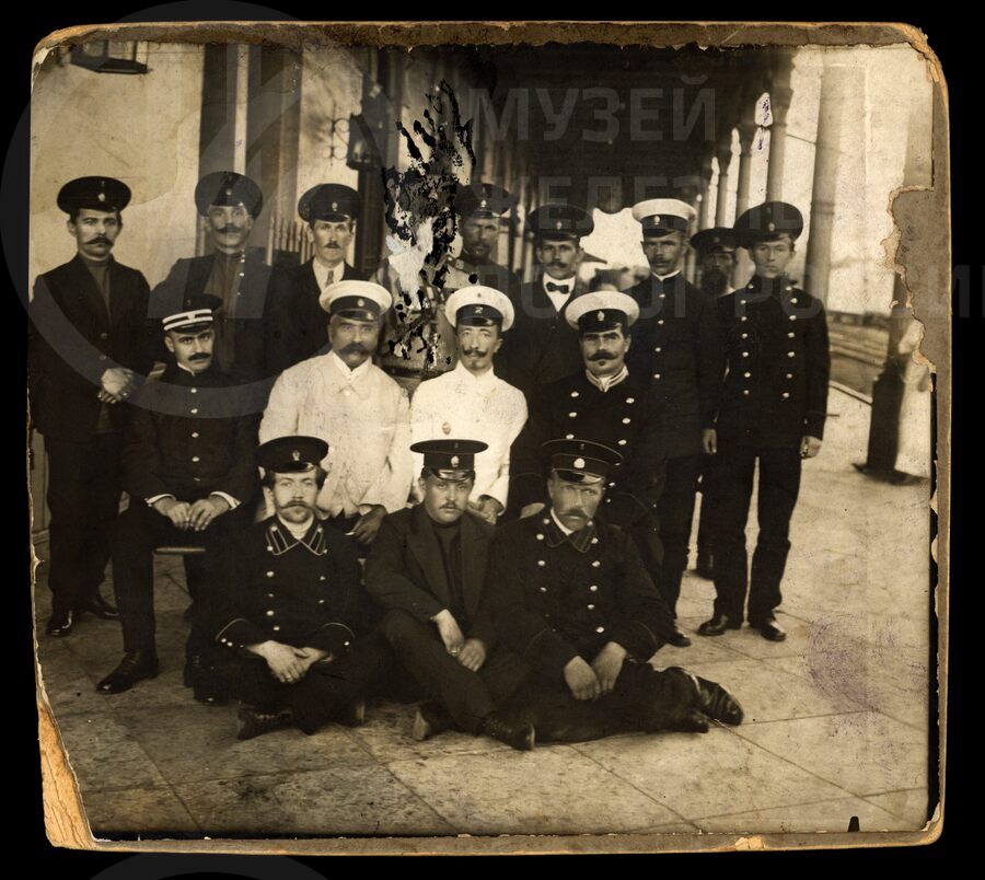 М.С. Михайлов и А.С. Михайлов – работники станции Любань. 1913 г.