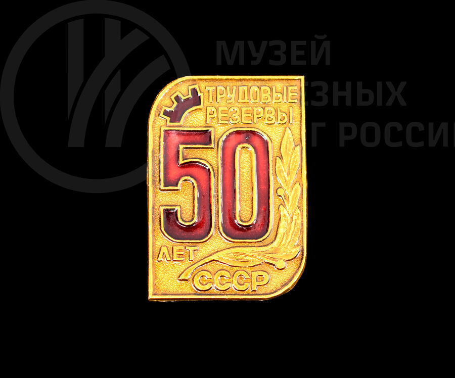 Значок «50 лет трудовым резервам СССР»