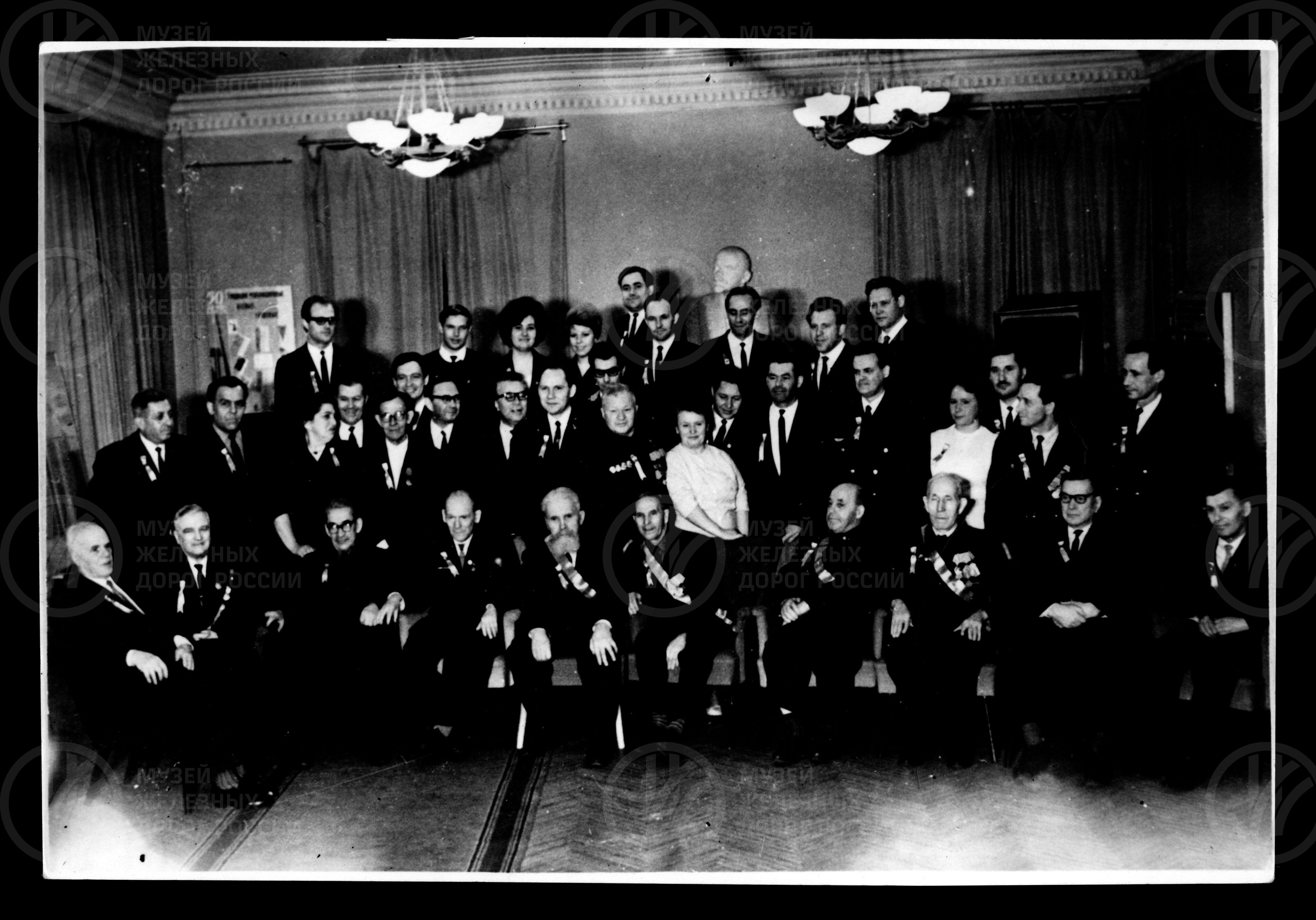 Ветераны труда и революционных событий Московского отделения. 1967 г., изображение 1
