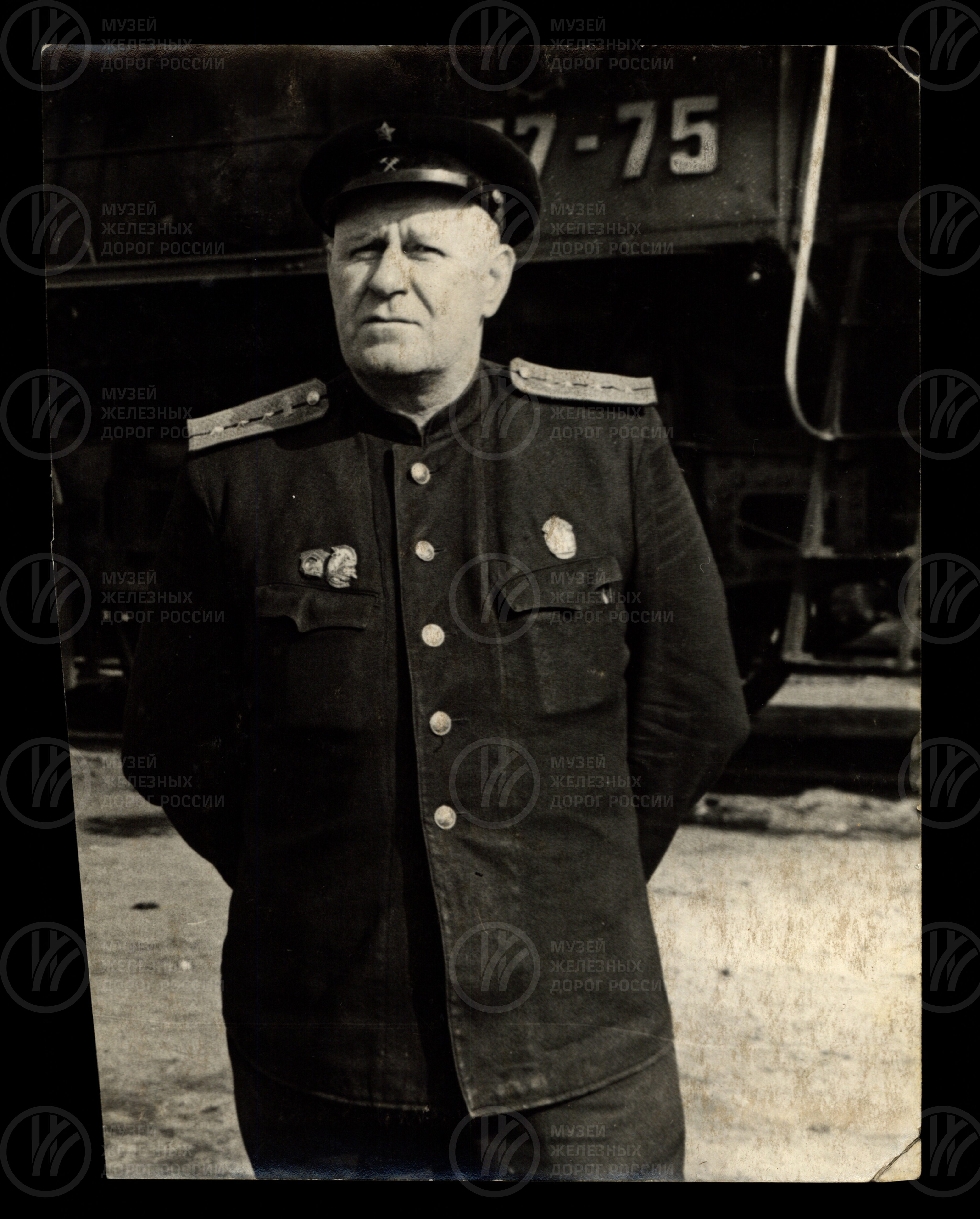 Машинист А.Д. Ландстрем. 1940-е годы, изображение 1