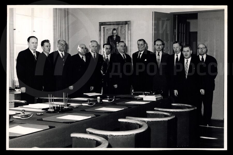 Советско-финская конференция железнодорожников. 1957 г.